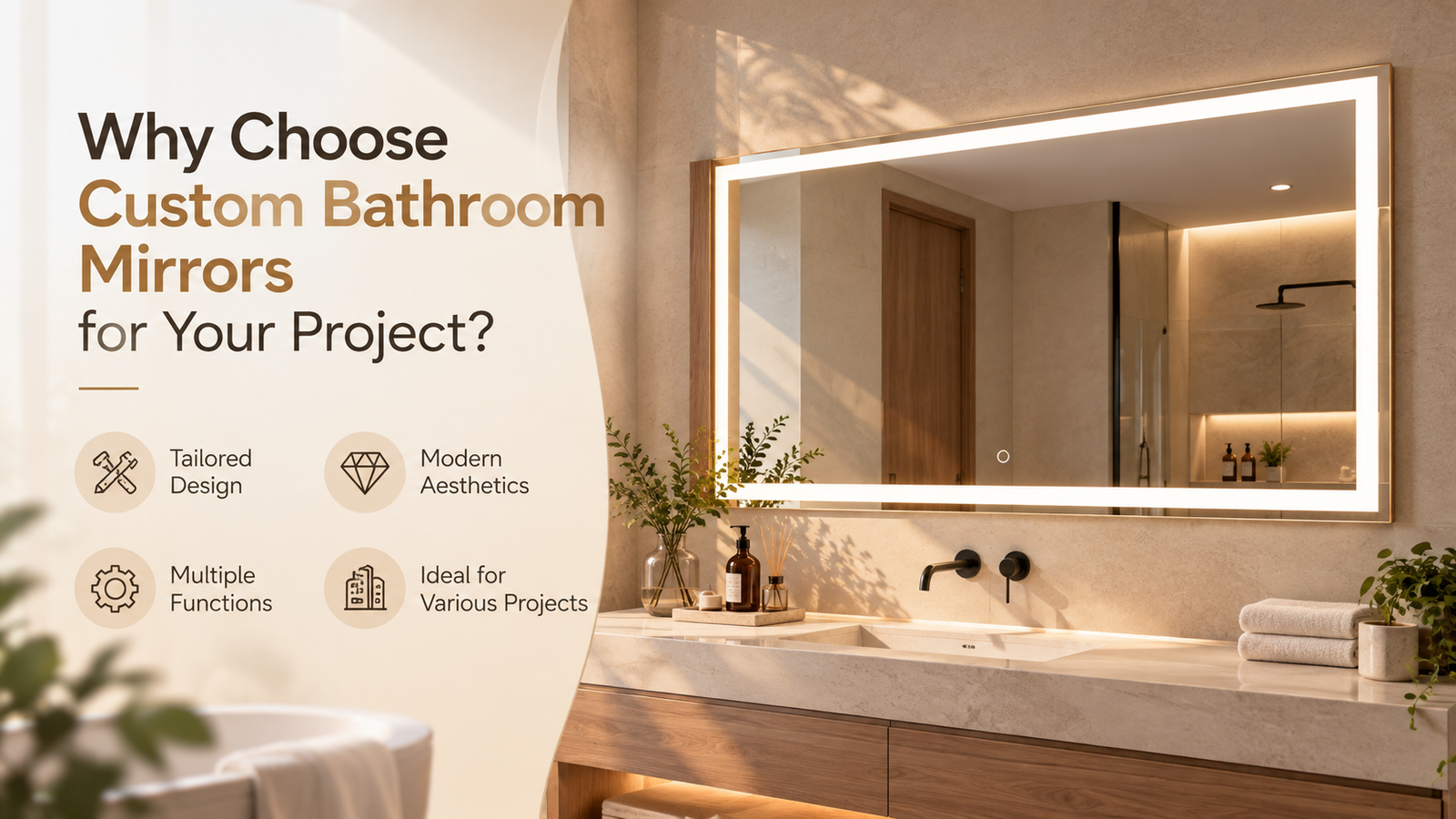 Why Choose Custom Bathroom Mirrors for Your Project?
